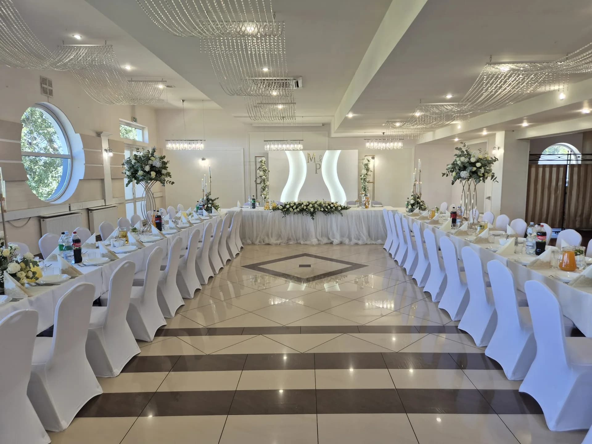 Sala weselna Restauracji Szkiełka w Łowiczu